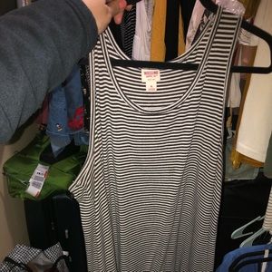 Striped dress tank